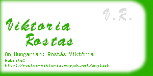 viktoria rostas business card